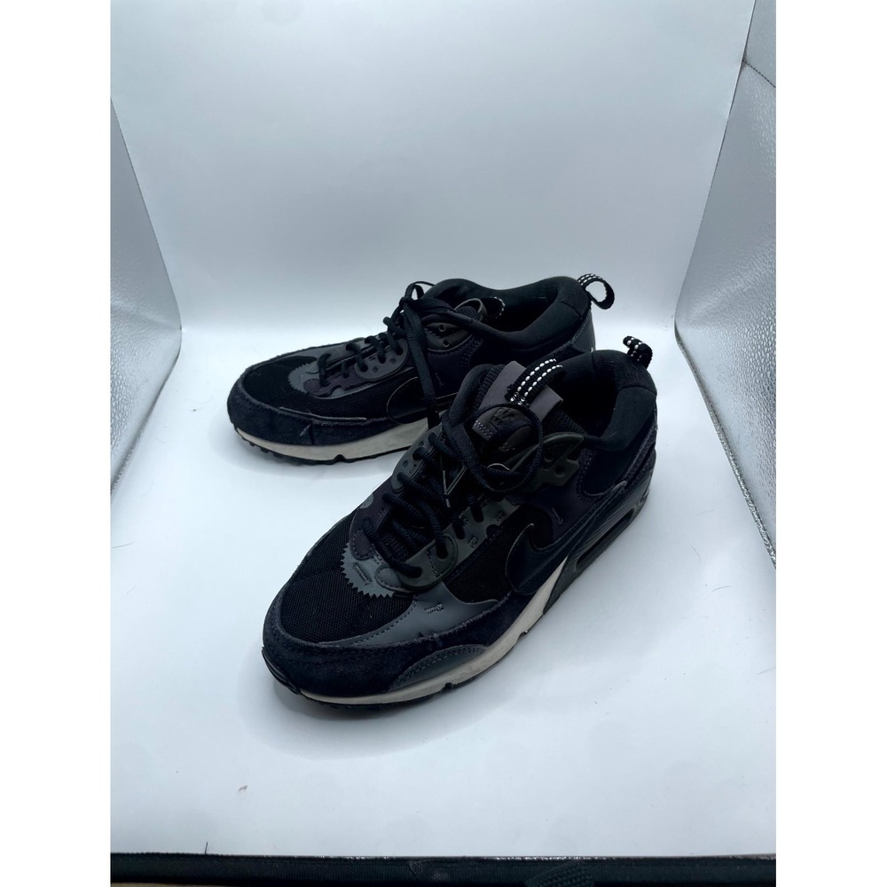 Nike Air Max 90 Futura DM9922-003 Womens US 6.5 Sneakers Black Athletic Shoes